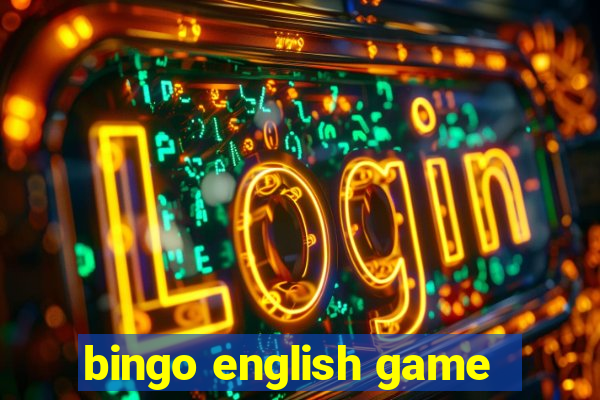 bingo english game