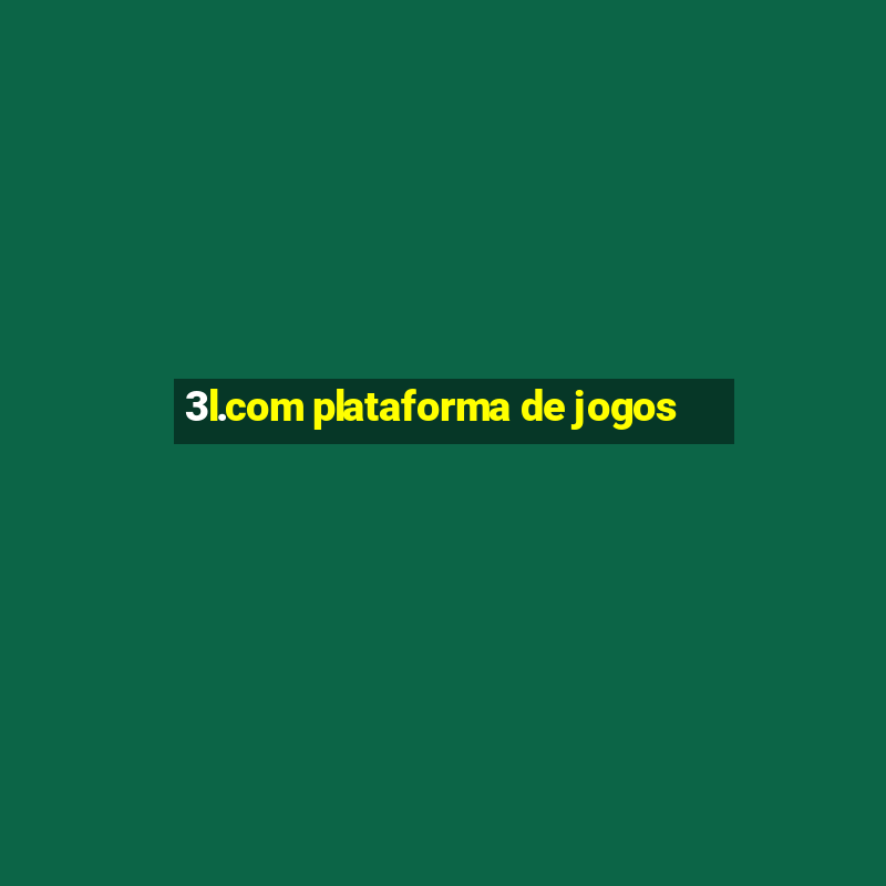 3l.com plataforma de jogos