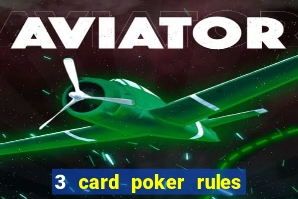 3 card poker rules in casino