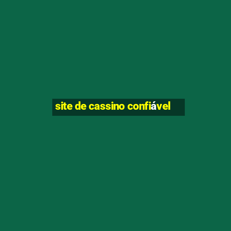 site de cassino confiável