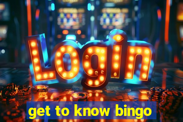 get to know bingo