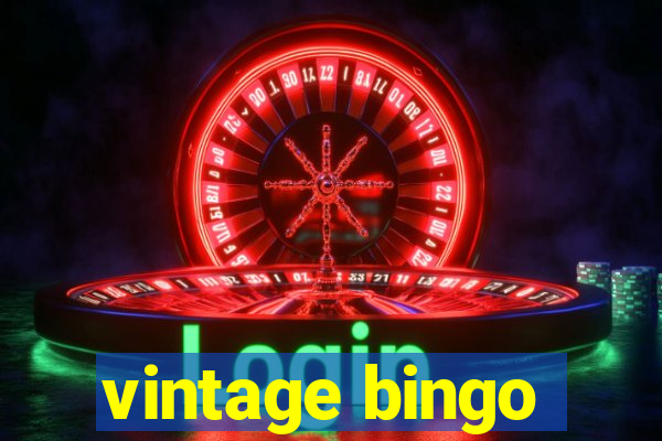 vintage bingo