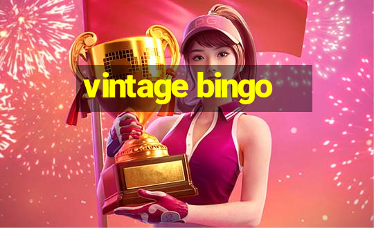 vintage bingo