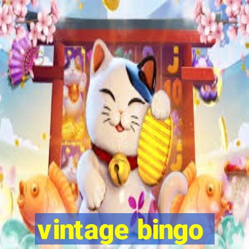 vintage bingo