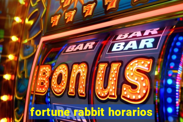 fortune rabbit horarios