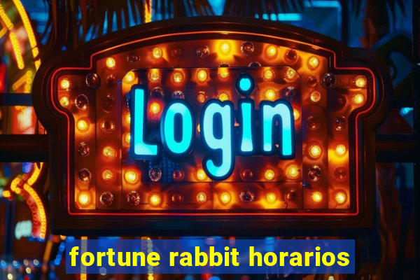 fortune rabbit horarios