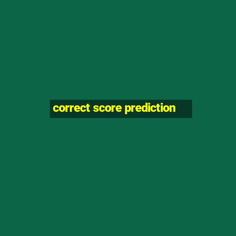 correct score prediction