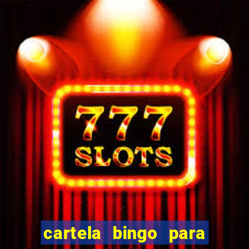 cartela bingo para cha de cozinha imprimir gratis