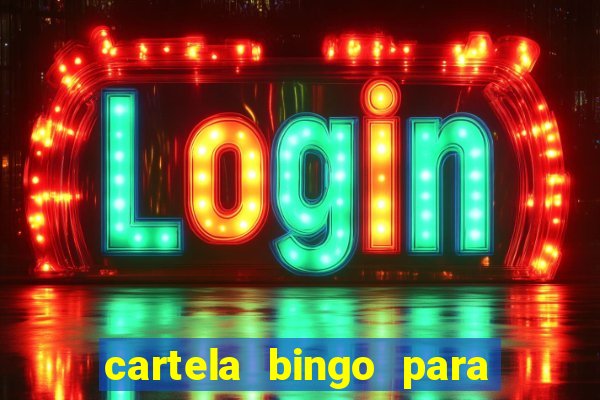 cartela bingo para cha de cozinha imprimir gratis