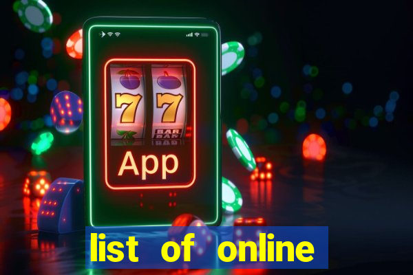 list of online slot sites