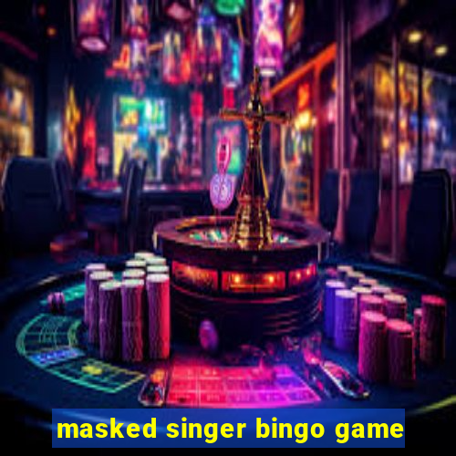 masked singer bingo game