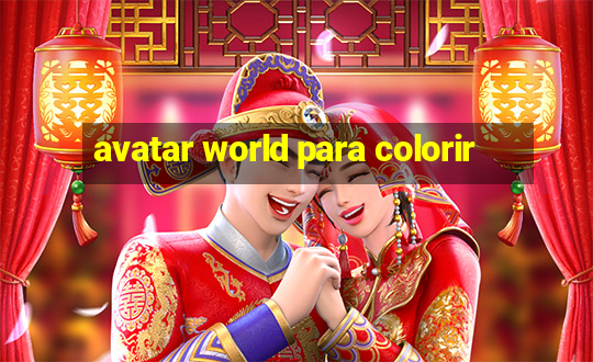 avatar world para colorir