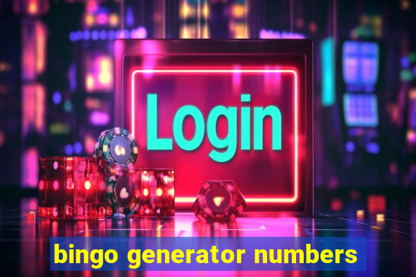 bingo generator numbers