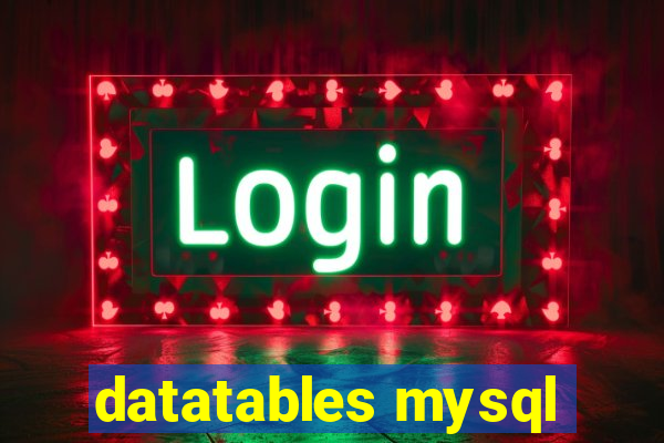 datatables mysql