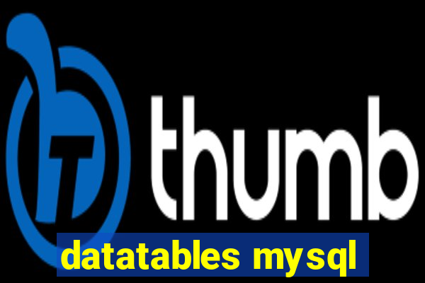 datatables mysql