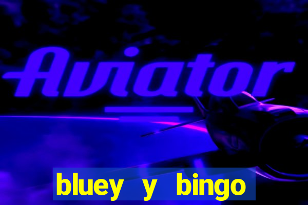 bluey y bingo bailando png