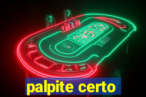 palpite certo