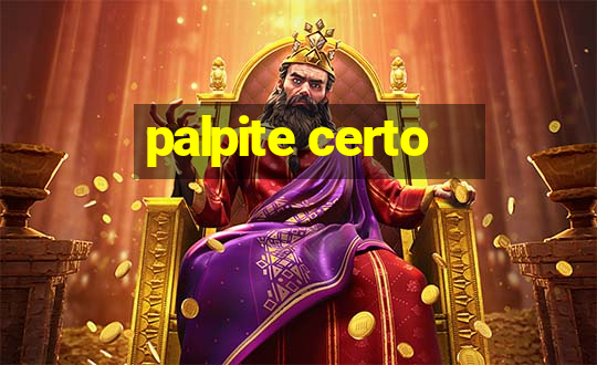 palpite certo