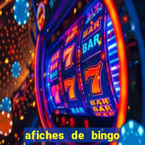 afiches de bingo para editar