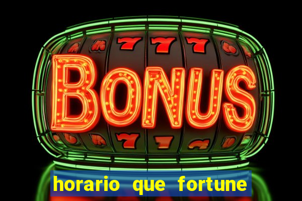 horario que fortune tiger paga