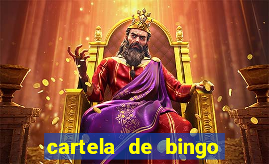 cartela de bingo pra imprimir