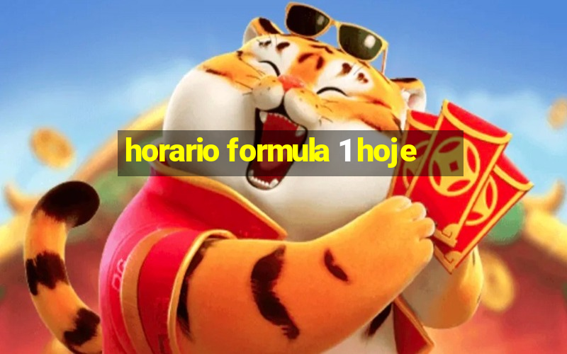 horario formula 1 hoje