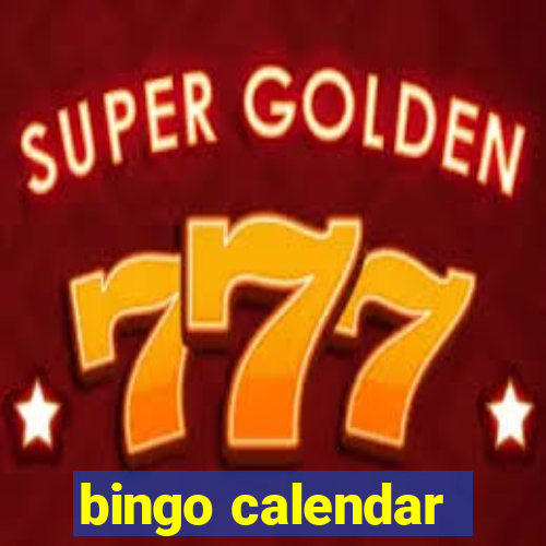 bingo calendar