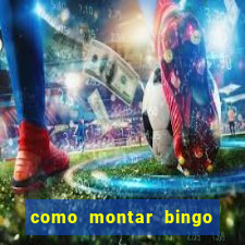 como montar bingo brinquedos toia