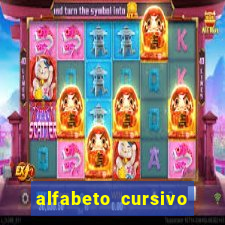 alfabeto cursivo para treinar caligrafia