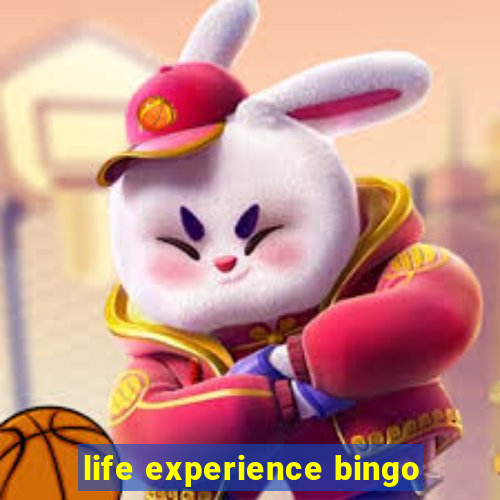 life experience bingo