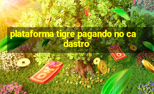 plataforma tigre pagando no cadastro