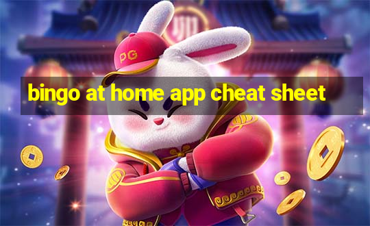 bingo at home app cheat sheet