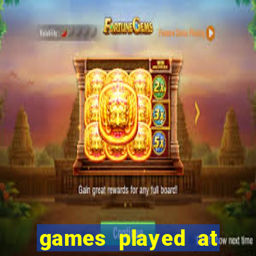 games played at the casino