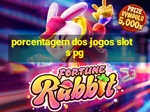 porcentagem dos jogos slots pg