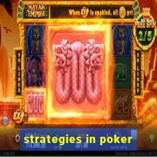 strategies in poker