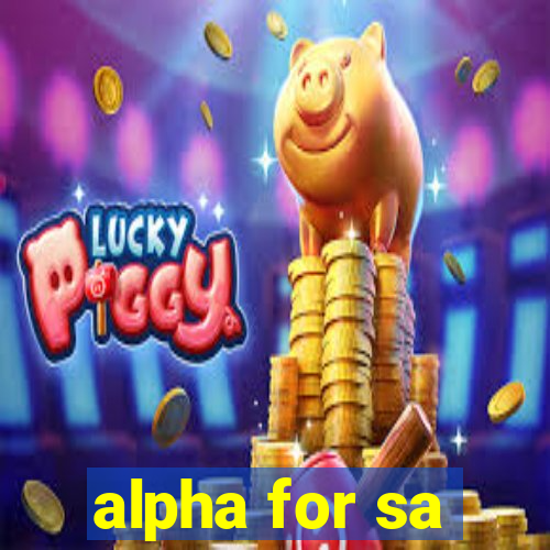 alpha for sa