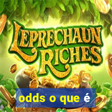 odds o que é