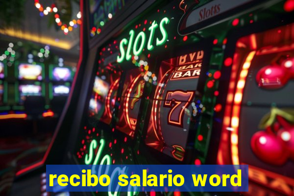 recibo salario word