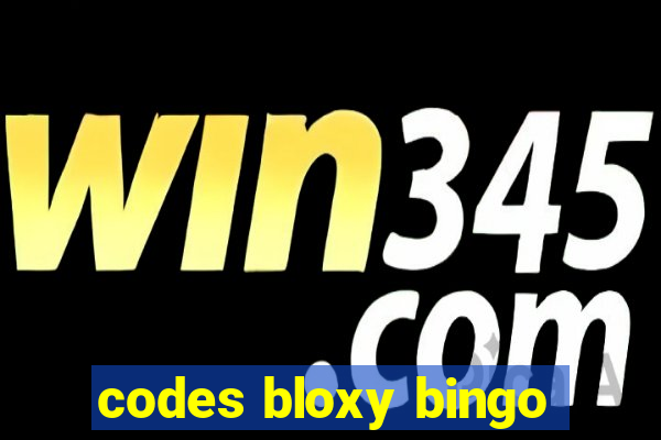 codes bloxy bingo