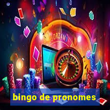 bingo de pronomes