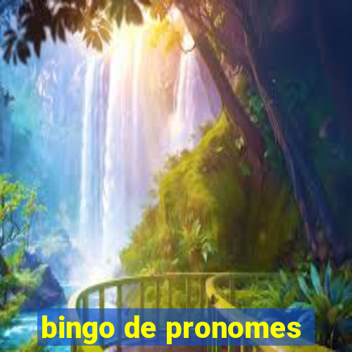 bingo de pronomes