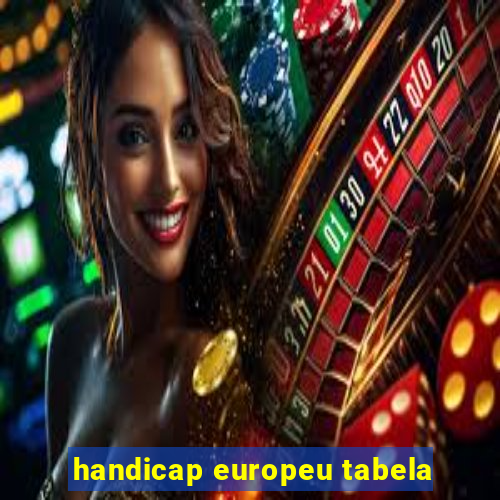 handicap europeu tabela