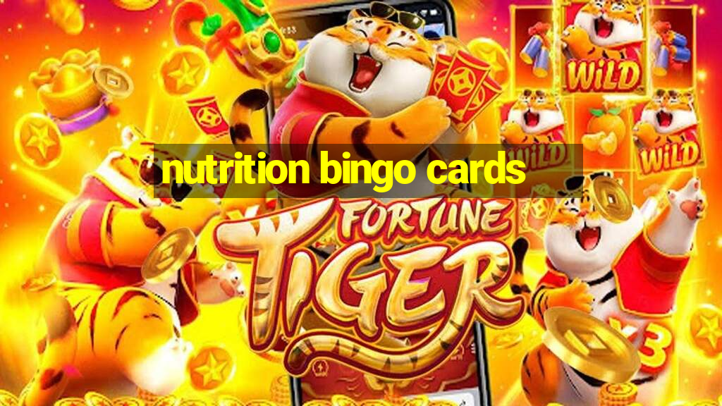 nutrition bingo cards