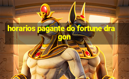 horarios pagante do fortune dragon