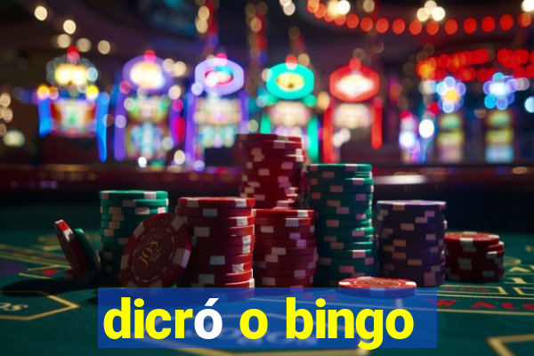 dicró o bingo