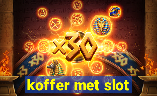 koffer met slot