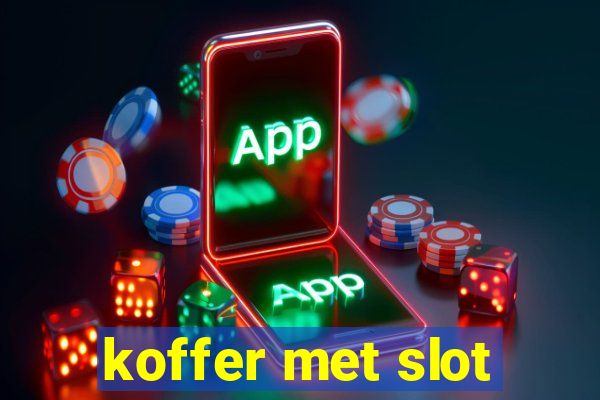 koffer met slot