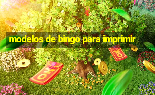 modelos de bingo para imprimir