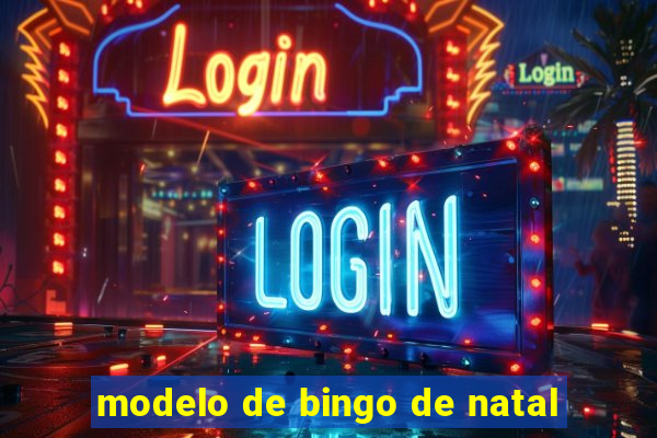 modelo de bingo de natal