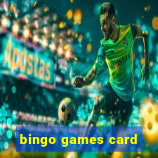 bingo games card